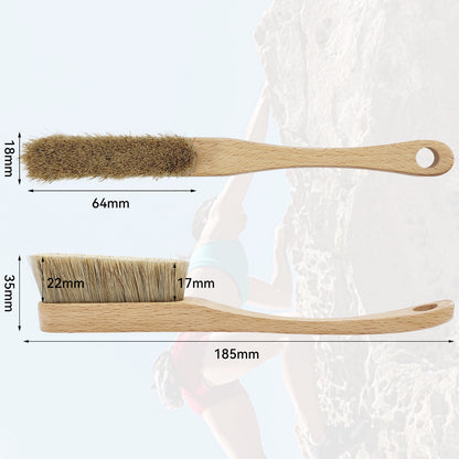 Premium Wooden Bouldering Brush with Strong Handle, Uni-Sex Boulder Brushes as Rock Climbing Gift (CJ-CB2008A-B-TS)