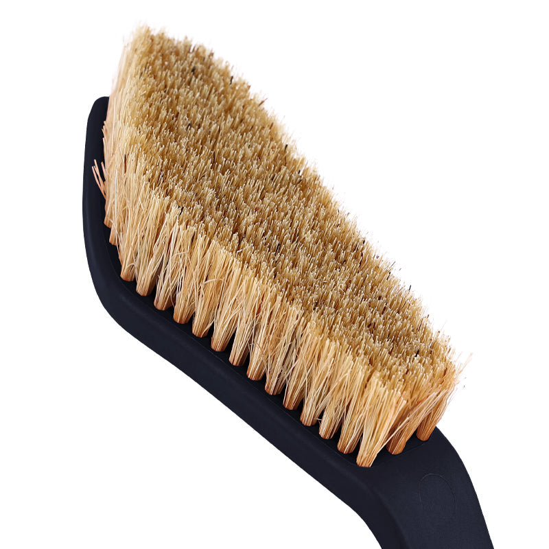 TWO STONES Boar Hair Rock Climbing Brush with Ergonomic Handle (PT-18007-BK&WH-TS)