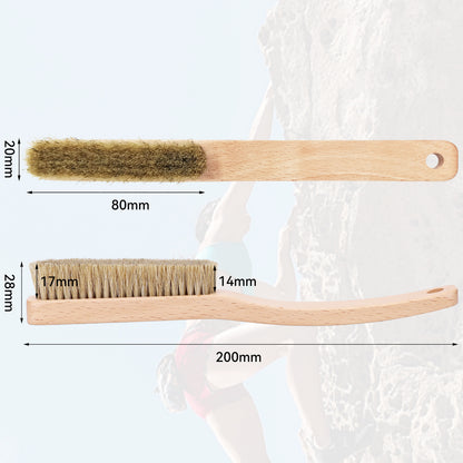 Premium Wooden Bouldering Brush with Strong Handle, Uni-Sex Boulder Brushes as Rock Climbing Gift (CJ-CB2001A-B-TS)