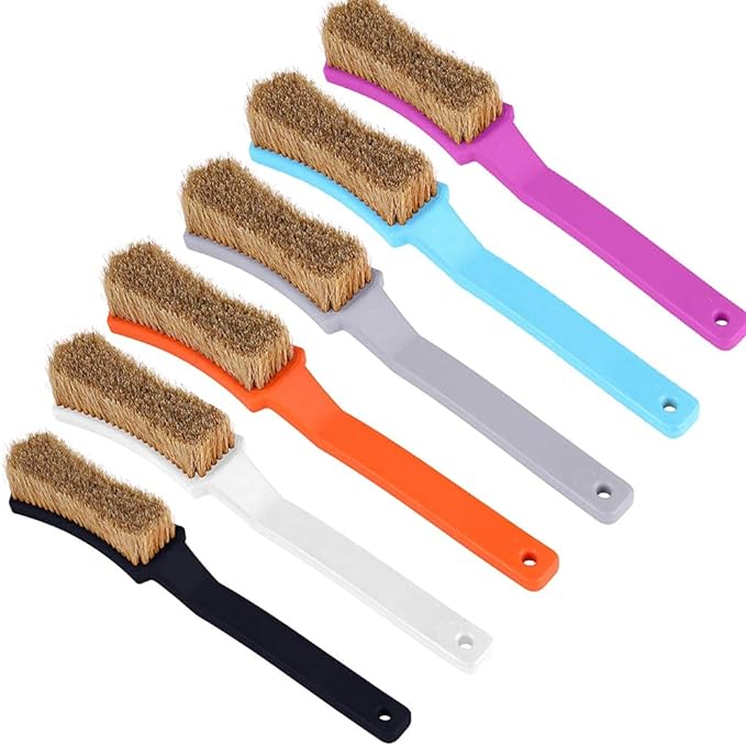 TWO STONES Bouldering Brush with Thick Ultra Durable Boar's Hair Bristles for Rock Climbing Holds on Climbing Wall